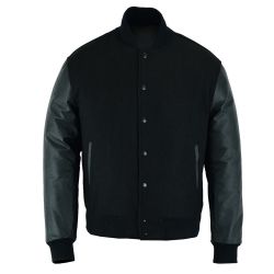 Varsity Jacket Solid Black